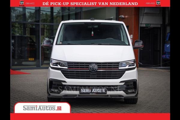 Volkswagen Transporter 2.0 TDI DC L2H1 30 Bulli 6 Persoons | Zeer Dik | In Zeer Goede Conditie | Comfortabele Dubbele Cabine met 6 Zitplaatsen | Body Kit | 20 Inch Brede Zwarte Wielen | Full Led | Camera | 2X Schuif Deuren |