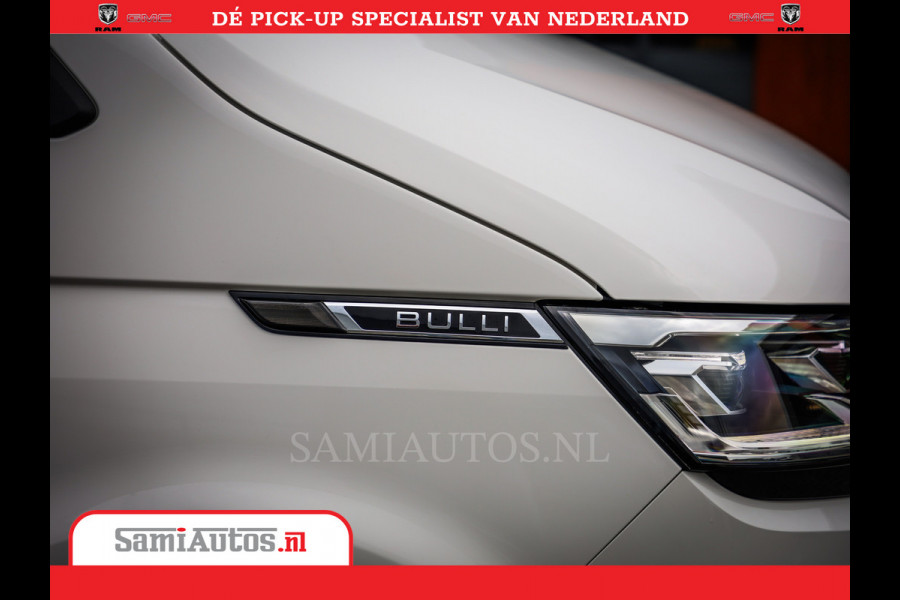 Volkswagen Transporter 2.0 TDI DC L2H1 30 Bulli 6 Persoons | Zeer Dik | In Zeer Goede Conditie | Comfortabele Dubbele Cabine met 6 Zitplaatsen | Body Kit | 20 Inch Brede Zwarte Wielen | Full Led | Camera | 2X Schuif Deuren |