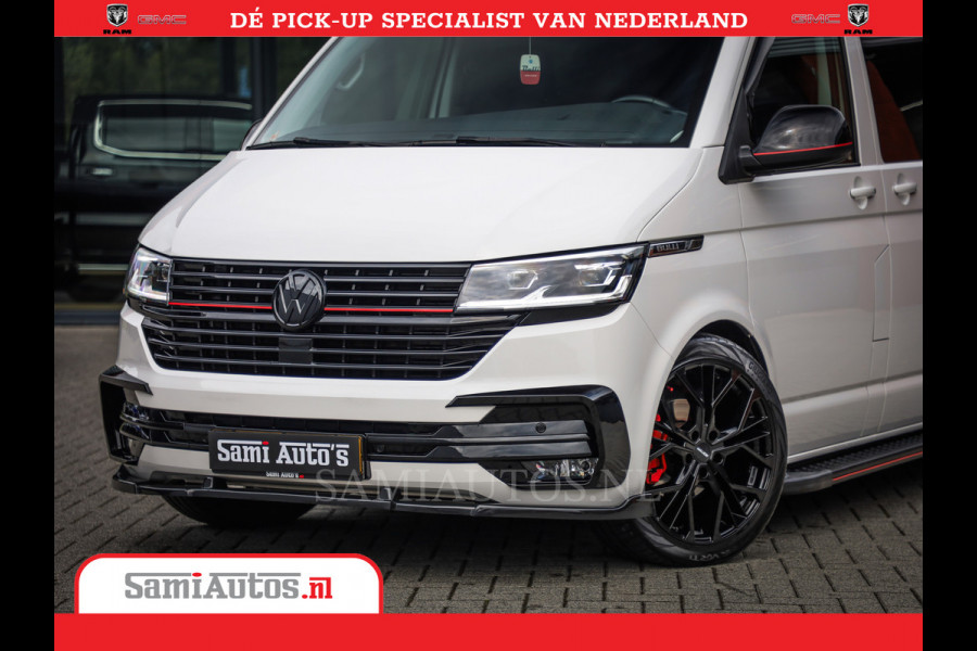 Volkswagen Transporter 2.0 TDI DC L2H1 30 Bulli 6 Persoons | Zeer Dik | In Zeer Goede Conditie | Comfortabele Dubbele Cabine met 6 Zitplaatsen | Body Kit | 20 Inch Brede Zwarte Wielen | Full Led | Camera | 2X Schuif Deuren |
