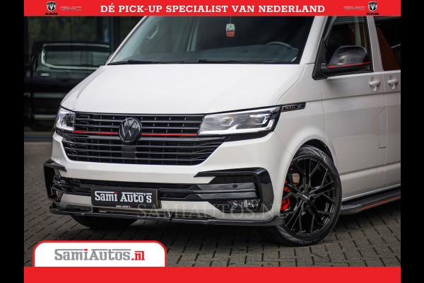 Volkswagen Transporter 2.0 TDI DC L2H1 30 Bulli 6 Persoons | Zeer Dik | In Zeer Goede Conditie | Comfortabele Dubbele Cabine met 6 Zitplaatsen | Body Kit | 20 Inch Brede Zwarte Wielen | Full Led | Camera | 2X Schuif Deuren |