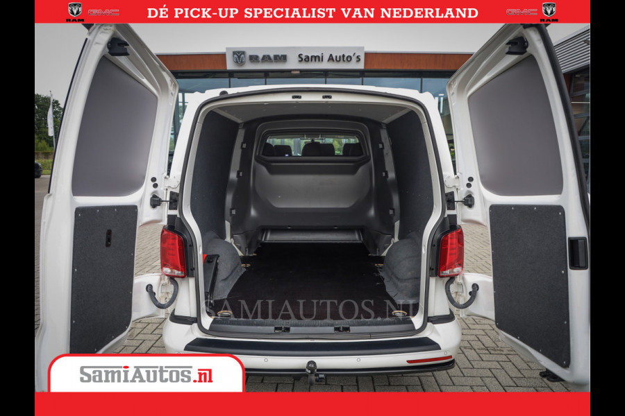 Volkswagen Transporter 2.0 TDI DC L2H1 30 Bulli 6 Persoons | Zeer Dik | In Zeer Goede Conditie | Comfortabele Dubbele Cabine met 6 Zitplaatsen | Body Kit | 20 Inch Brede Zwarte Wielen | Full Led | Camera | 2X Schuif Deuren |