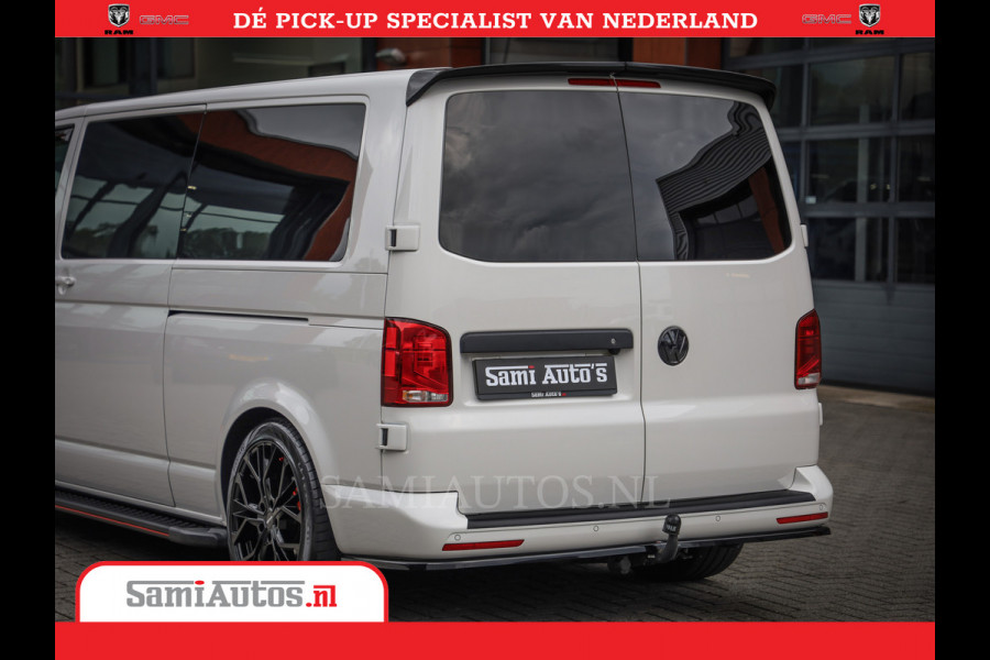 Volkswagen Transporter 2.0 TDI DC L2H1 30 Bulli 6 Persoons | Zeer Dik | In Zeer Goede Conditie | Comfortabele Dubbele Cabine met 6 Zitplaatsen | Body Kit | 20 Inch Brede Zwarte Wielen | Full Led | Camera | 2X Schuif Deuren |