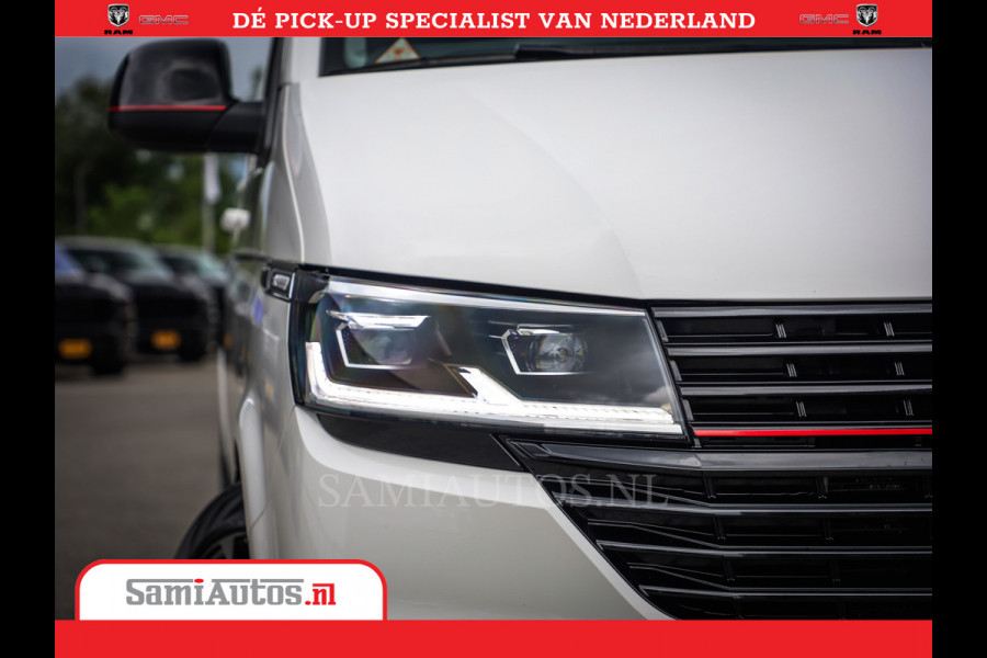Volkswagen Transporter 2.0 TDI DC L2H1 30 Bulli 6 Persoons | Zeer Dik | In Zeer Goede Conditie | Comfortabele Dubbele Cabine met 6 Zitplaatsen | Body Kit | 20 Inch Brede Zwarte Wielen | Full Led | Camera | 2X Schuif Deuren |