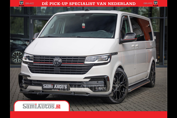Volkswagen Transporter 2.0 TDI DC L2H1 30 Bulli 6 Persoons | Zeer Dik | In Zeer Goede Conditie | Comfortabele Dubbele Cabine met 6 Zitplaatsen | Body Kit | 20 Inch Brede Zwarte Wielen | Full Led | Camera | 2X Schuif Deuren |