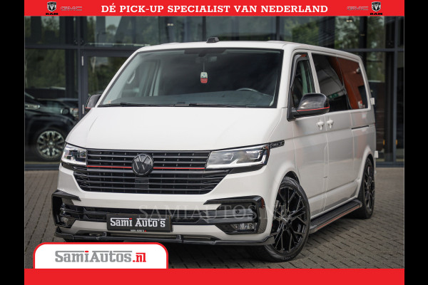 Volkswagen Transporter 2.0 TDI DC L2H1 30 Bulli 6 Persoons | Zeer Dik | In Zeer Goede Conditie | Comfortabele Dubbele Cabine met 6 Zitplaatsen | Body Kit | 20 Inch Brede Zwarte Wielen | Full Led | Camera | 2X Schuif Deuren |