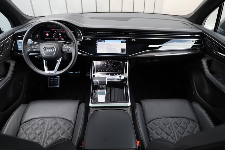 Audi SQ7 4.0 TFSI Quattro 7pers. | 507PK | Luchtvering | Achterasbesturing | Massage | Head-up | Keyles-go | Pano | B&O | Carbon | Sfeerv