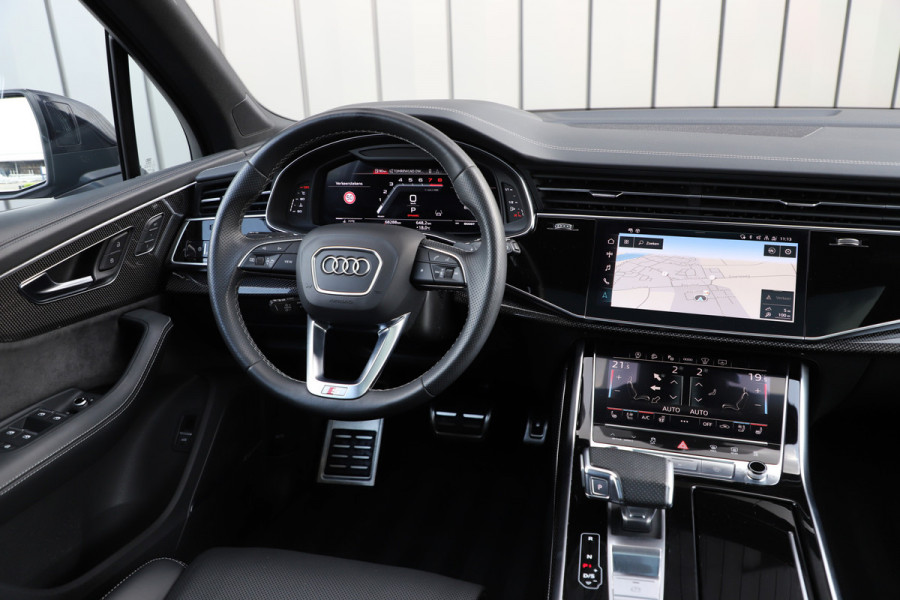 Audi SQ7 4.0 TFSI Quattro 7pers. | 507PK | Luchtvering | Achterasbesturing | Massage | Head-up | Keyles-go | Pano | B&O | Carbon | Sfeerv