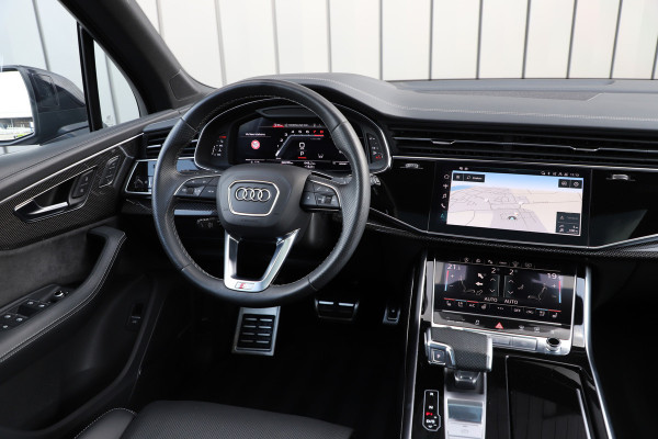 Audi SQ7 4.0 TFSI Quattro 7pers. | 507PK | Luchtvering | Achterasbesturing | Massage | Head-up | Keyles-go | Pano | B&O | Carbon | Sfeerv