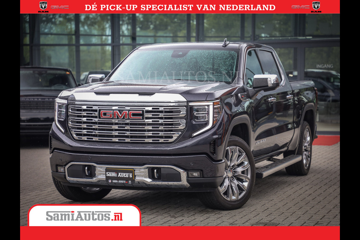 GMC Sierra DENALI | All-In Prijs | 6,2 V8 Full Option | De Meest Luxe Pick-Up in zijn Klasse | Comfortabele Dubbele Cabine met Royale 5 Zitplaatsen | BPM vrij | Nu Leverbaar uit Voorraad | Voorraad Nr 420229 GMC Sierra DENALI | All-In Prijs | 6,2 V8 Full Option | De Meest Luxe Pick-Up in zijn Klasse | Comfortabele Dubbele Cabine met Royale 5 Zitplaatsen | BPM vrij | Nu Leverbaar uit Voorraad | Voorraad Nr 420229