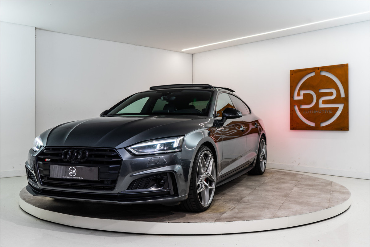 Audi S5 Sportback 3.0 TFSI A5 Quattro Pro Line+ 354PK | Pano | B&O | RS Stoelen | Sfeer | VOL! 12 MND Garantie Audi S5 Sportback 3.0 TFSI A5 Quattro Pro Line+ 354PK | Pano | B&O | RS Stoelen | Sfeer | VOL! 12 MND Garantie