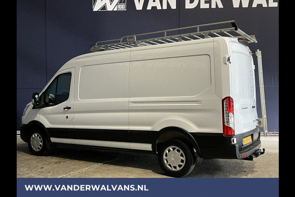 Ford Transit 2.0 TDCI 131pk L3H2 Euro6 # Airco | 2800kg Trekhaak | Imperiaal | LED | Trap | Cruisecontrol Parkeersensoren, Bijrijdersbank