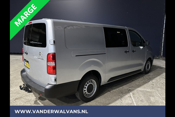 Citroën Jumpy 2.0 BlueHDI **MARGE, GEEN BTW** 123pk L3H1 XL Dubbele cabine Euro6 Airco | 2500kg Trekhaak Navigatie, Cruisecontrol, Apple Carplay, Parkeersensoren, 5-Zits