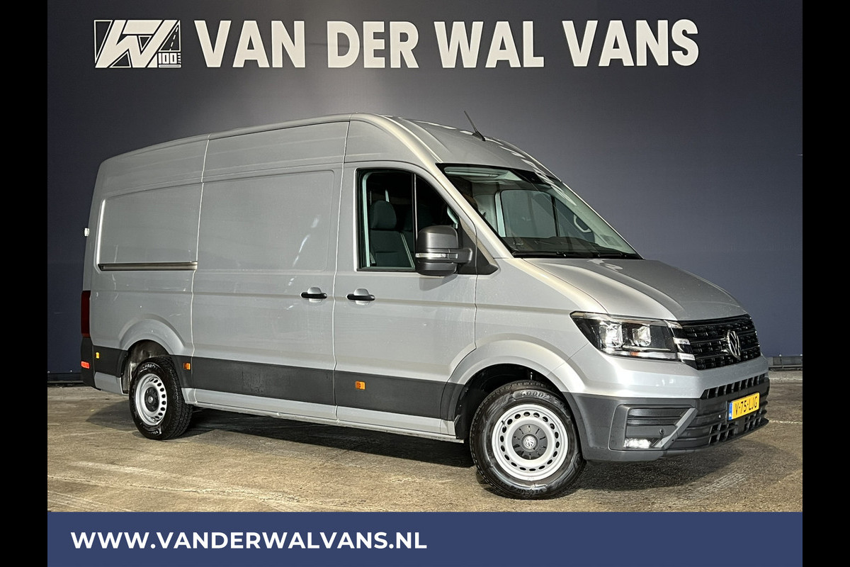 Volkswagen Crafter 2.0 TDI 141pk L3H3 L2H2 Euro6 Airco | Camera | Apple Carplay | Android Auto Parkeersensoren, Bijrijdersbank, zilver