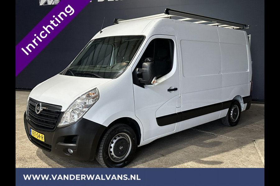 Opel Movano 2.3 CDTI 146pk L2H2 inrichting Euro6 Airco | Omvormer | Navigatie | Camera | Imperiaal Cruisecontrol, Trekhaak, Parkeersensoren, Bijrijdersbank