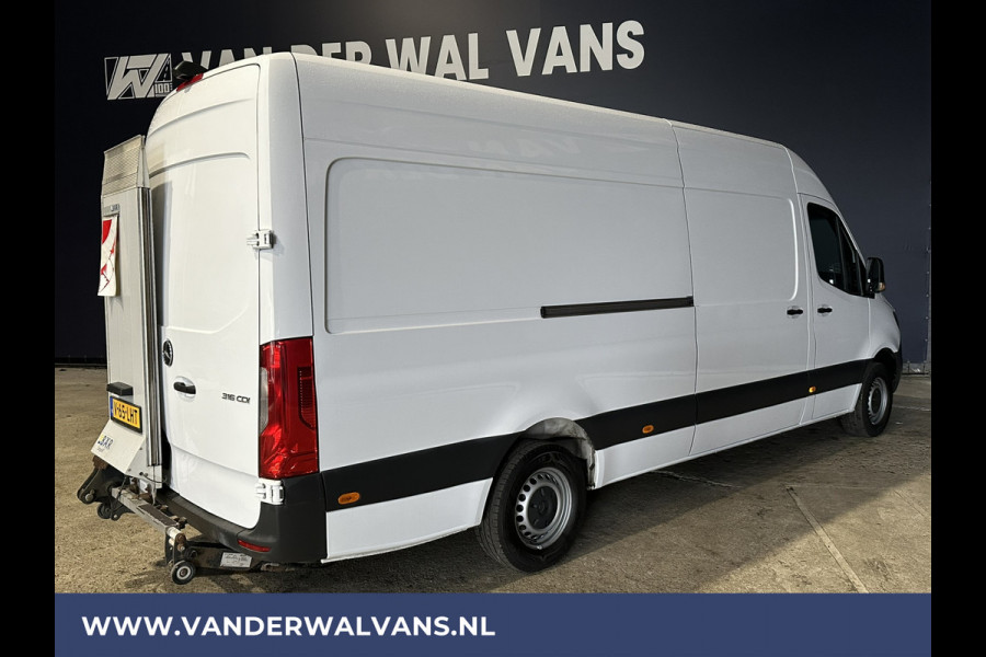 Mercedes-Benz Sprinter 316 CDI 163 pk L3H2 *Laadklep* Euro6 Airco | Camera | Navigatie | Apple Carplay Android Auto, Stoelverwarming, Bijrijdersbank