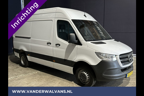 Mercedes-Benz Sprinter 516 CDI 163 pk 3500kg Trekhaak L2H2 Dubbel Lucht Inrichting Euro6 Airco | Camera | Apple Carplay Cruisecontrol, Android Auto, Parkeersensoren