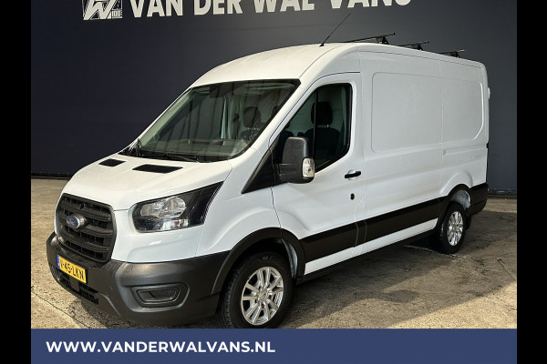 Ford Transit 2.0 TDCI L2H2 Euro6 Airco | 2450kg Trekhaak | LM velgen | Verwarmde voorruit Dakdragers, Bijrijdersbank