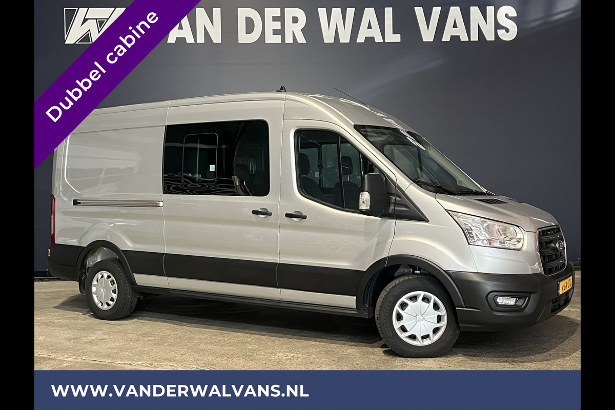 Ford Transit 2.0 TDCI 131pk L3H2 Dubbele Cabine Euro6 Airco | 6-Zits | LED | 2500kg Trekhaak | Cruisecontrol Verwarmde voorruit, Parkeersensoren Ford Transit 2.0 TDCI 131pk L3H2 Dubbele Cabine Euro6 Airco | 6-Zits | LED | 2500kg Trekhaak | Cruisecontrol Verwarmde voorruit, Parkeersensoren