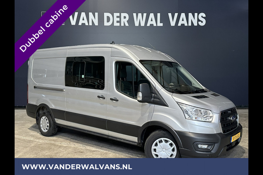 Ford Transit 2.0 TDCI 131pk L3H2 Dubbele Cabine Euro6 Airco | 6-Zits | LED | 2500kg Trekhaak | Cruisecontrol Verwarmde voorruit, Parkeersensoren