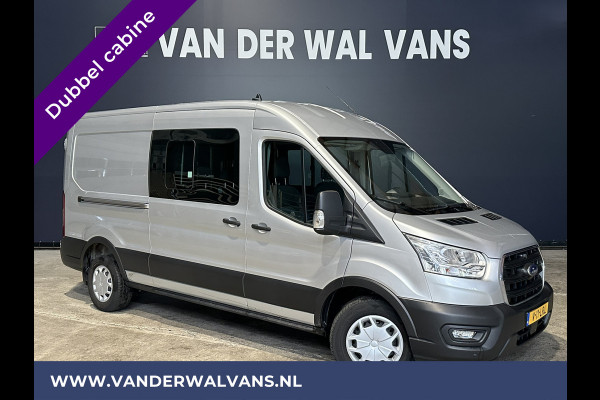 Ford Transit 2.0 TDCI 131pk L3H2 Dubbele Cabine Euro6 Airco | 6-Zits | LED | 2500kg Trekhaak | Cruisecontrol Verwarmde voorruit, Parkeersensoren