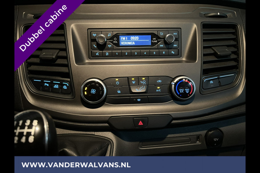 Ford Transit 2.0 TDCI 131pk L3H2 Dubbele Cabine Euro6 Airco | 6-Zits | LED | 2500kg Trekhaak | Cruisecontrol Verwarmde voorruit, Parkeersensoren
