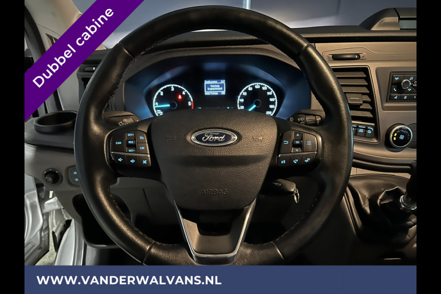 Ford Transit 2.0 TDCI 131pk L3H2 Dubbele Cabine Euro6 Airco | 6-Zits | LED | 2500kg Trekhaak | Cruisecontrol Verwarmde voorruit, Parkeersensoren