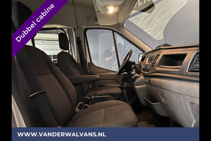 Ford Transit 2.0 TDCI 131pk L3H2 Dubbele Cabine Euro6 Airco | 6-Zits | LED | 2500kg Trekhaak | Cruisecontrol Verwarmde voorruit, Parkeersensoren