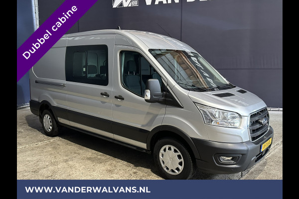Ford Transit 2.0 TDCI 131pk L3H2 Dubbele Cabine Euro6 Airco | 6-Zits | LED | 2500kg Trekhaak | Cruisecontrol Verwarmde voorruit, Parkeersensoren