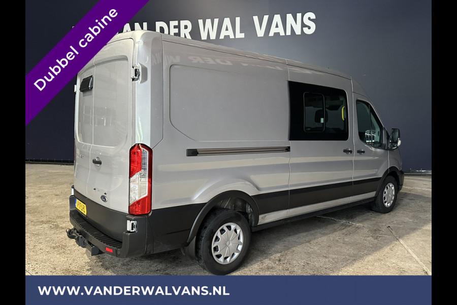 Ford Transit 2.0 TDCI 131pk L3H2 Dubbele Cabine Euro6 Airco | 6-Zits | LED | 2500kg Trekhaak | Cruisecontrol Verwarmde voorruit, Parkeersensoren