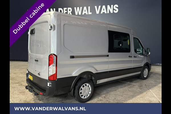 Ford Transit 2.0 TDCI 131pk L3H2 Dubbele Cabine Euro6 Airco | 6-Zits | LED | 2500kg Trekhaak | Cruisecontrol Verwarmde voorruit, Parkeersensoren