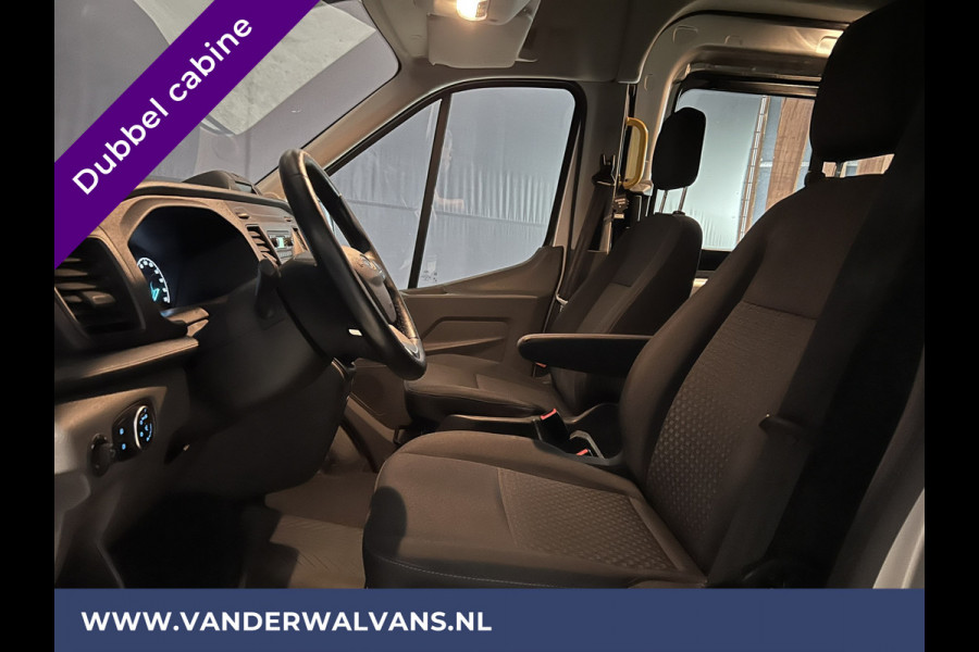 Ford Transit 2.0 TDCI 131pk L3H2 Dubbele Cabine Euro6 Airco | 6-Zits | LED | 2500kg Trekhaak | Cruisecontrol Verwarmde voorruit, Parkeersensoren