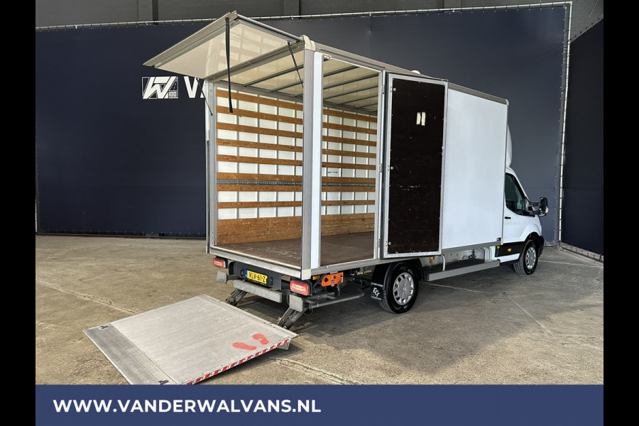 Ford Transit 2.0 TDCI 130pk Bakwagen 232cm Hoog Laadklep Zijdeur Euro6 Airco | Navigatie | Android Auto | Cruisecontrol Lat om Lat Betimmering, Stoelverwarming, Bijrijdersbank