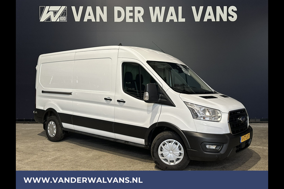 Ford Transit 2.0 TDCI 130 pk L3H2 Euro6 Airco | Camera | Navigatie | Android Auto | Cruisecontrol | Parkeersensoren Stoelverwarming, Verwarmde voorruit, Elektrisch verstelbare bestuurdersstoel, Bijrijdersbank