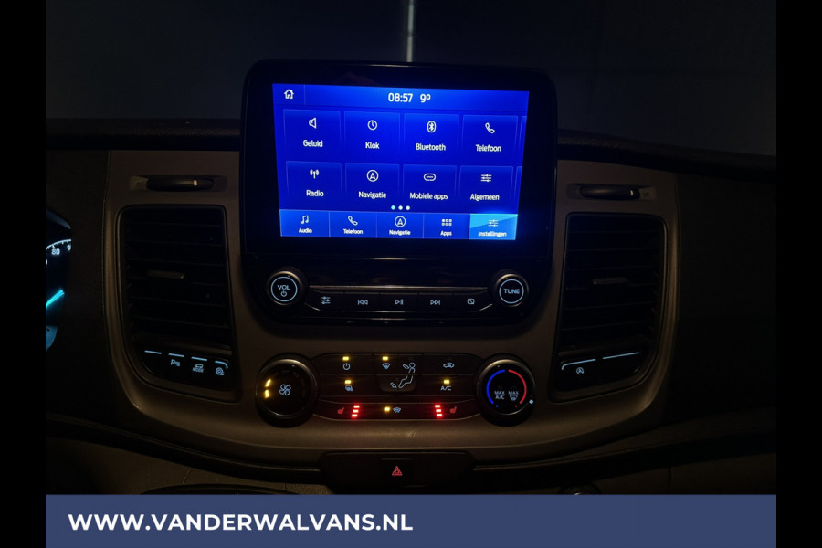 Ford Transit 2.0 TDCI 130 pk L3H2 Euro6 Airco | Camera | Navigatie | Android Auto | Cruisecontrol | Parkeersensoren Stoelverwarming, Verwarmde voorruit, Elektrisch verstelbare bestuurdersstoel, Bijrijdersbank