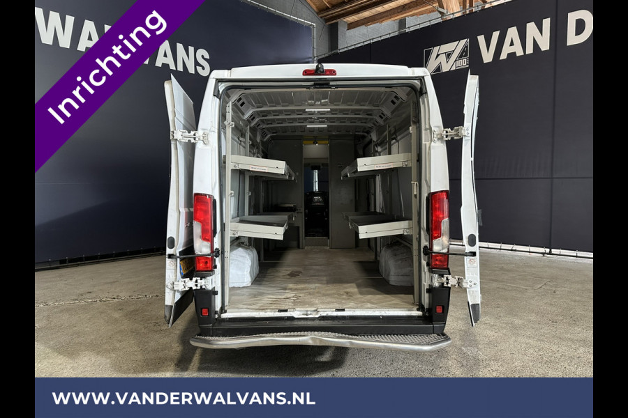 Fiat Ducato 3.0 NP 136 pk L4H2 Post NL inrichting Euro6 Airco | Camera | Navigatie | Sidebars | 270 Graden achterdeuren Schappen, Doorloopdeur