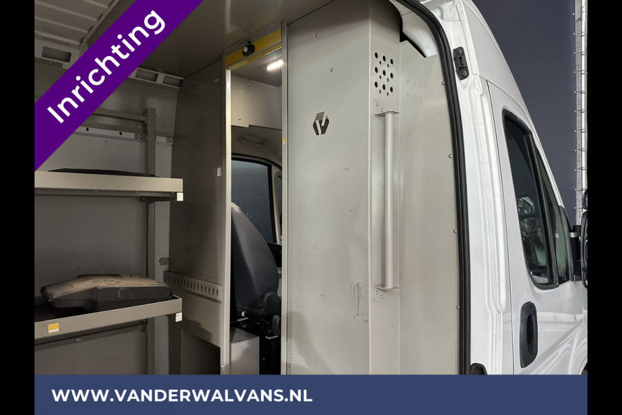 Fiat Ducato 3.0 NP 136 pk L4H2 Post NL inrichting Euro6 Airco | Camera | Navigatie | Sidebars | 270 Graden achterdeuren Schappen, Doorloopdeur