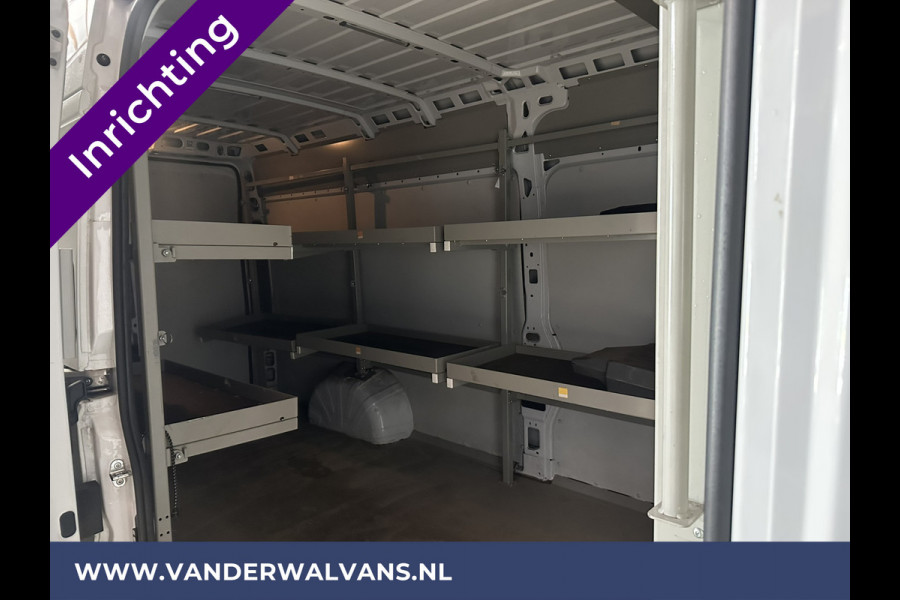 Fiat Ducato 3.0 NP 136 pk L4H2 Post NL inrichting Euro6 Airco | Camera | Navigatie | Sidebars | 270 Graden achterdeuren Schappen, Doorloopdeur
