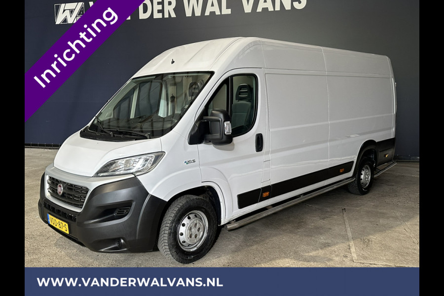 Fiat Ducato 3.0 NP 136 pk L4H2 Post NL inrichting Euro6 Airco | Camera | Navigatie | Sidebars | 270 Graden achterdeuren Schappen, Doorloopdeur