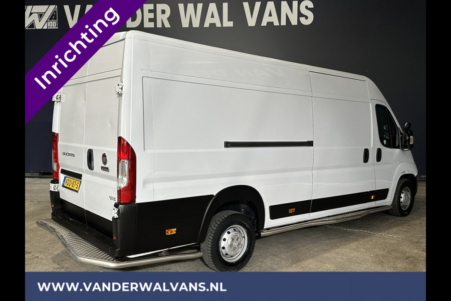 Fiat Ducato 3.0 NP 136 pk L4H2 Post NL inrichting Euro6 Airco | Camera | Navigatie | Sidebars | 270 Graden achterdeuren Schappen, Doorloopdeur