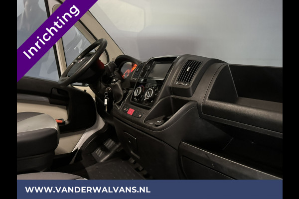 Fiat Ducato 3.0 NP 136 pk L4H2 Post NL inrichting Euro6 Airco | Camera | Navigatie | Sidebars | 270 Graden achterdeuren Schappen, Doorloopdeur