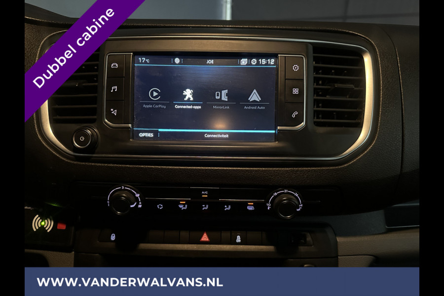 Peugeot Expert 2.0 BlueHDI 123pk L3H1 Dubbele Cabine Euro6 Airco | Imperiaal | Navigatie | 5-Zits Apple CarPlay, Android Auto, Cruisecontrol, Parkeersensoren, 2500kg trekvermogen