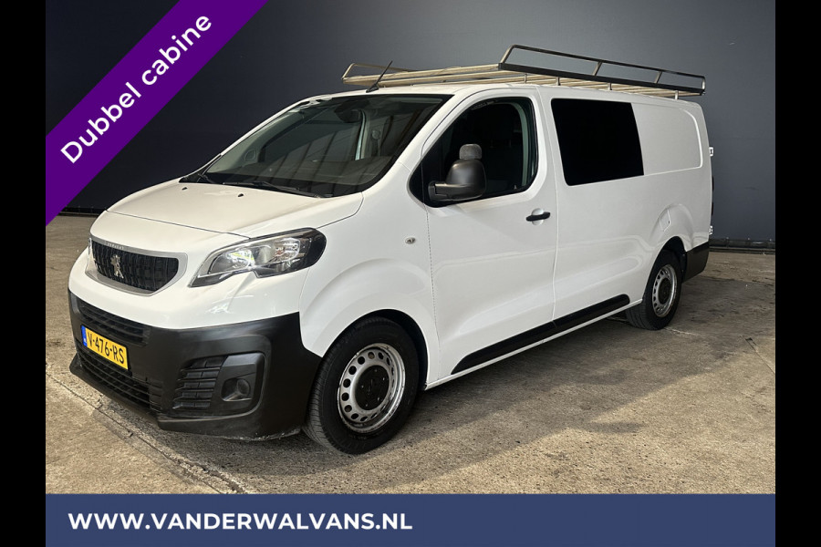 Peugeot Expert 2.0 BlueHDI 123pk L3H1 Dubbele Cabine Euro6 Airco | Imperiaal | Navigatie | 5-Zits Apple CarPlay, Android Auto, Cruisecontrol, Parkeersensoren, 2500kg trekvermogen