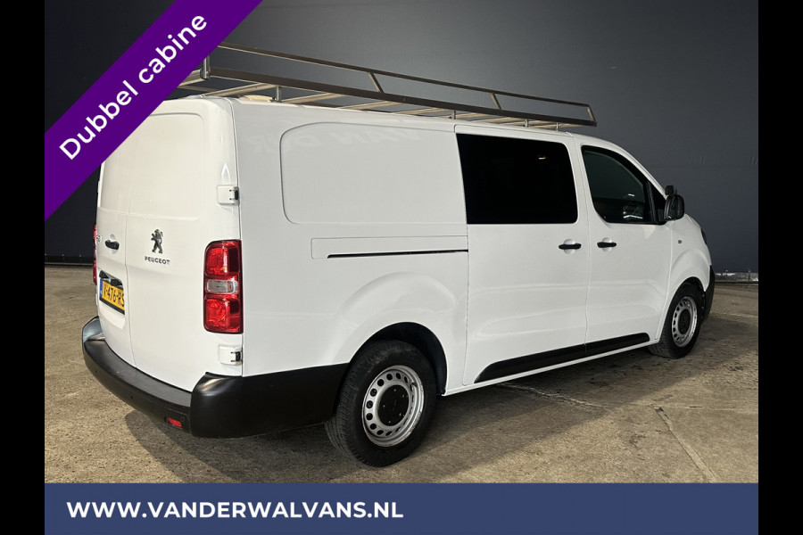 Peugeot Expert 2.0 BlueHDI 123pk L3H1 Dubbele Cabine Euro6 Airco | Imperiaal | Navigatie | 5-Zits Apple CarPlay, Android Auto, Cruisecontrol, Parkeersensoren, 2500kg trekvermogen