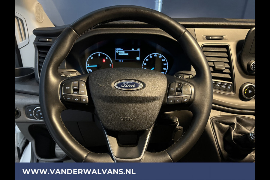 Ford Transit 2.0 TDCI 131pk L4H3 Euro6 Airco | Camera | Cruisecontrol | Verwarmde voorruit Parkeersensoren, Bijrijdersbank