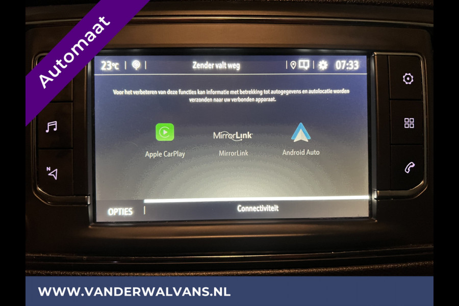 Opel Vivaro 2.0 CDTI 177pk Automaat L3H1 Euro6 # Airco | Camera | Apple Carplay | Android Auto Cruisecontrol, Parkeersensoren, Bijrijdersbank, 2500kg trekvermogen