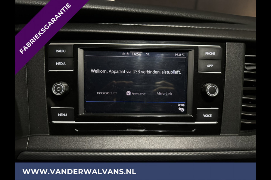 Volkswagen Transporter 2.0 TDI L2H1 Fabrieksgarantie Euro6 # Airco | Apple Carplay | Trekhaak | Cruisecontrol Android Auto, Parkeersensoren, Sidebars, Bijrijdersbank