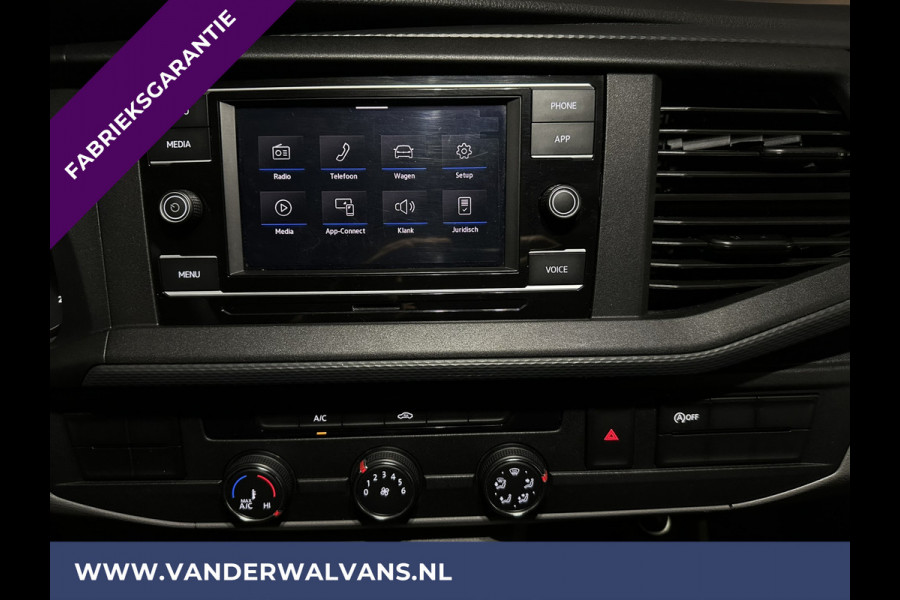 Volkswagen Transporter 2.0 TDI L2H1 Fabrieksgarantie Euro6 # Airco | Apple Carplay | Trekhaak | Cruisecontrol Android Auto, Parkeersensoren, Sidebars, Bijrijdersbank