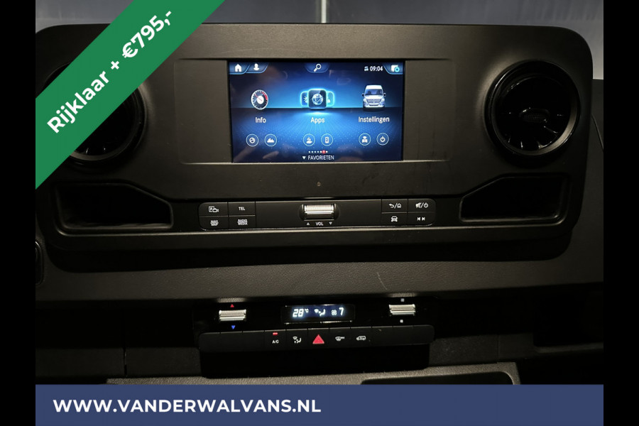 Mercedes-Benz Sprinter 317 CDI 170 pk L3H2 Euro6 RIJKLAAR Airco | MBUX | Camera | Navigatie | Trekhaak | Cruisecontrol Parkeersensoren, Bijrijdersbank, MBUX