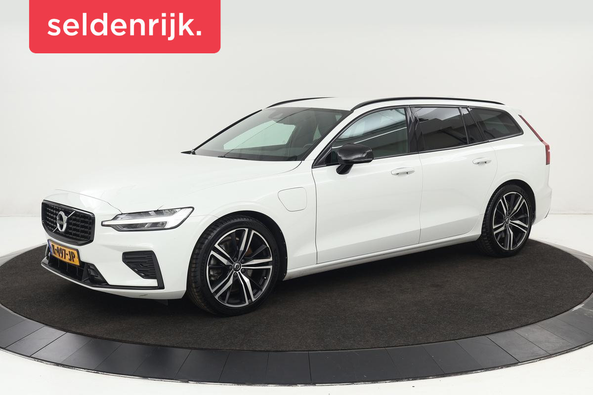 Volvo V60 2.0 T6 Recharge AWD R-Design | Trekhaak | Stoel & stuurverwarming | Adaptive cruise | Carplay | Camera | Keyless | Navigatie | Full LED | Dodehoek detectie | Half leder
