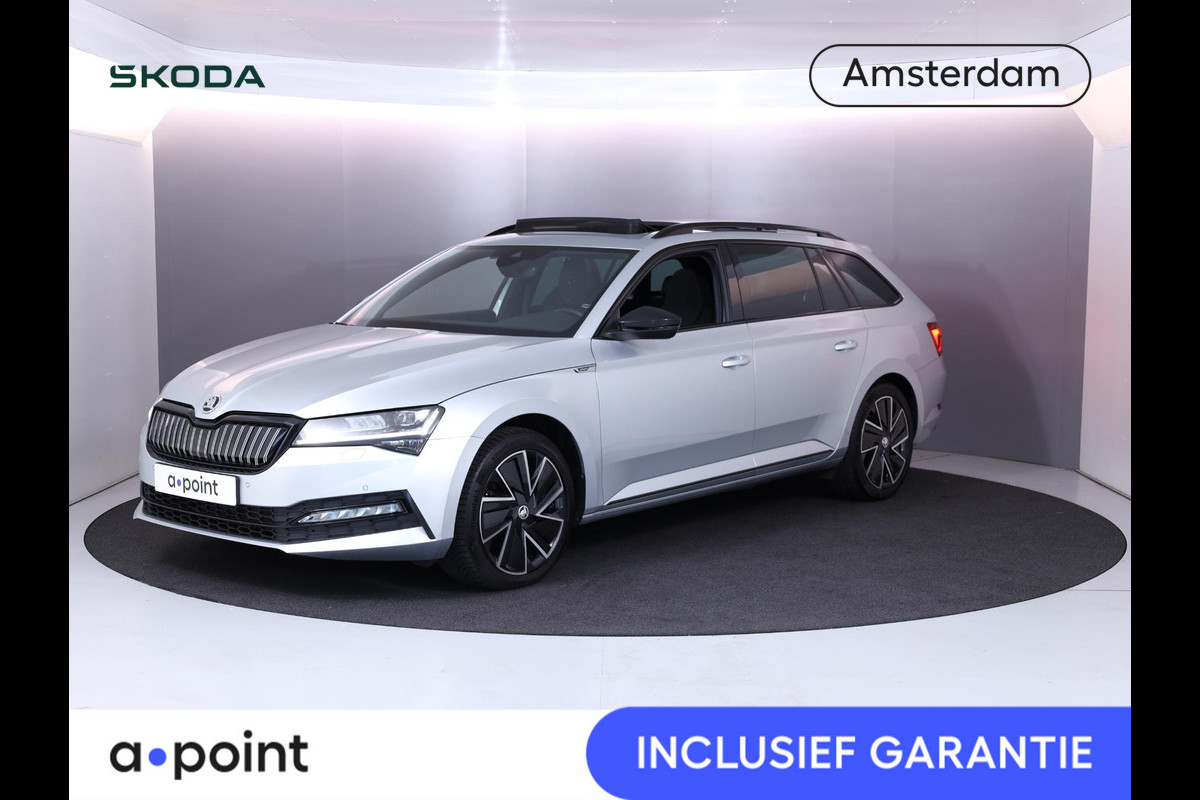 Škoda Superb Combi 1.4 TSI iV Sportline Business 218 pk | Verlengde garantie | Navigatie | Panoramadak | Parkeersensoren | Achteruitrijcamera | Stoelverwarming v/a | Škoda Superb Combi 1.4 TSI iV Sportline Business 218 pk | Verlengde garantie | Navigatie | Panoramadak | Parkeersensoren | Achteruitrijcamera | Stoelverwarming v/a |